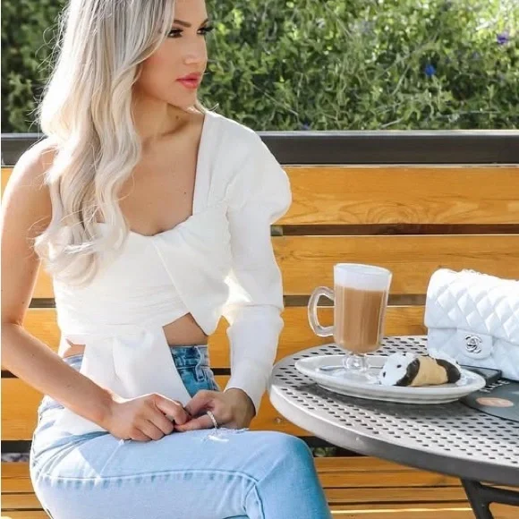 NBD one sleeve top - Picture 1 of 7